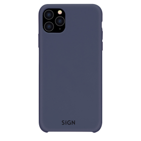 SiGN Liquid Silikon Case Schutzhülle Schutzcover passend für iPhone 11 blau/blue