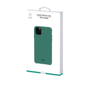 SiGN Liquid Silikon Case Schutzhülle Schutzcover passend für iPhone 11 schwarz/black