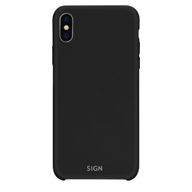SiGN Liquid Silikon Case Schutzhülle Schutzcover passend für iPhone XS Max black/schwarz