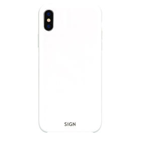 SiGN Liquid Silikon Case Schutzhülle Schutzcover passend für iPhone XS Max white/weiß
