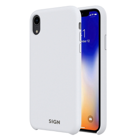 SiGN Liquid Silikon Case Schutzhülle Schutzcover passend für iPhone XS Max white/weiß