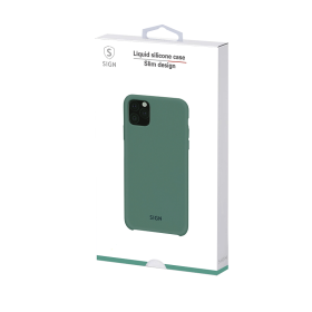 SiGN Liquid Silikon Case Schutzhülle Schutzcover passend für iPhone XS Max mint/grün