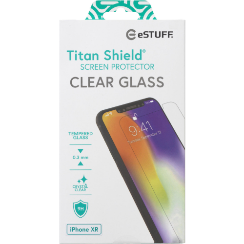 eStuff Titan Shield Schutzfolie Schutzglas passend für Apple iPhone XR/11