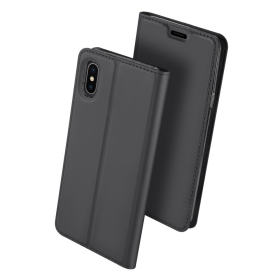 SiGN Skin Pro Cover passend für iPhone XS Max grau/grey