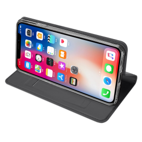 SiGN Skin Pro Cover passend für iPhone XS Max grau/grey