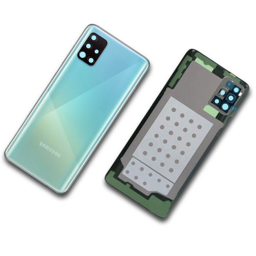 Batteriedeckel Rückseite Akkudeckel prism crush blue/gelb GH82-21653C für Samsung Galaxy A51 SM-A515F