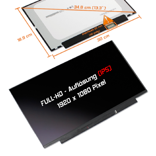 LED Display 13,3" 1920x1080 On-Cell Touch passend für Lenovo FRU P/N:5D10W87108