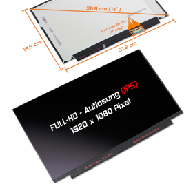 LED Display 14,0" 1920x1080 passend für AUO...