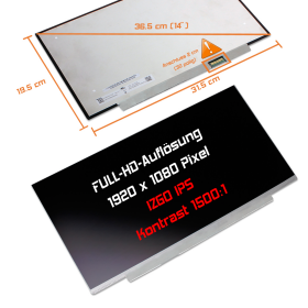LED Display 14,0" 1920x1080 passend für AUO...