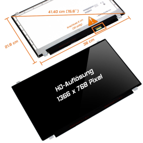LED Display 15,6" 1366x768 passend für Samsung...