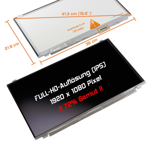 LED Display 15,6" 1920x1080 matt passend für Asus N501JW-FI281P12G
