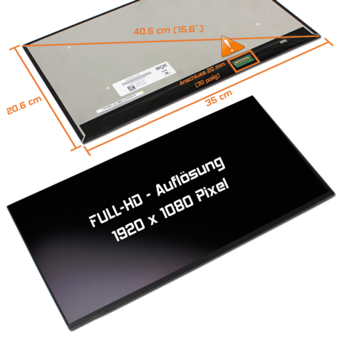 LED Display 15,6" 1920x1080 passend für Asus ZenBook 15 UX534FTC-A8190T