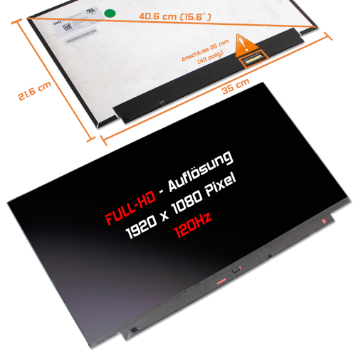 LED Display 15,6" 1920x1080 passend für HP SPS L08936-ND2