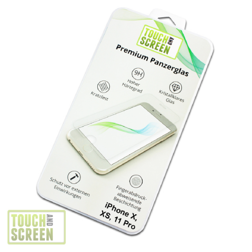 Premium Panzerglas Schutzglas passend für iPhone X, XS, 11 Pro