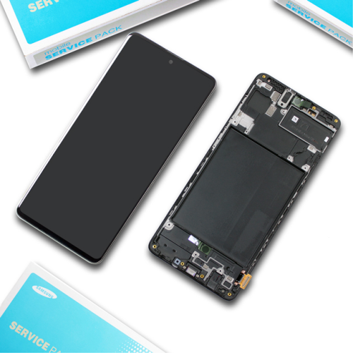 Samsung Galaxy A71 SM-A715F Display prism crush black GH82-22152A