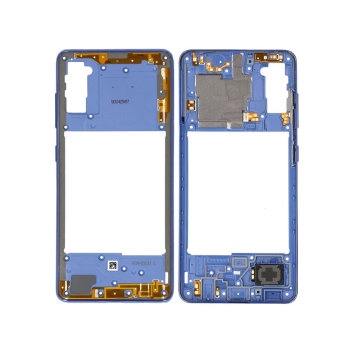 Samsung Galaxy A41 SM-A415F Mittel Cover Mittel-Gehäuse prism crush blue GH98-45511D