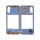 Mittlere Abdeckung NFC prism crush blue/blau GH98-45511D für Samsung Galaxy A41 (SM-A415F)