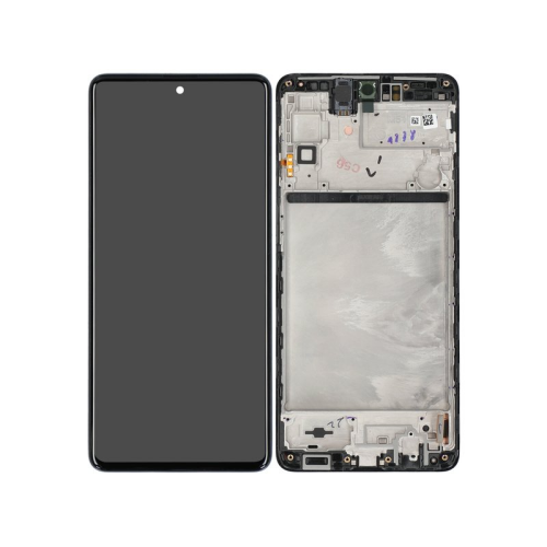 Display Modul mit Rahmen und Toucheinheit black/schwarz GH82-23568A für Samsung Galaxy M51 SM-M515F