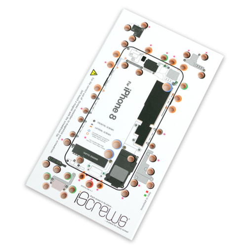 iScrews Schraubenkarte passend für Reparaturen iPhone 8