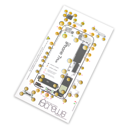 iScrews Schraubenkarte passend für Reparaturen iPhone 7 Plus