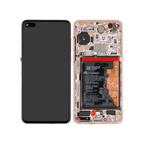 Huawei P40 Display OLED Touchscreen + Rahmen/Akku - blush gold 02353MFV