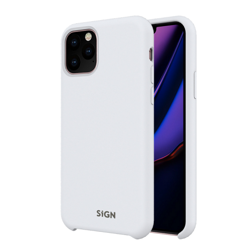 SiGN Liquid Silikon Case Schutzhülle Schutzcover passend für iPhone 11 Pro weiß