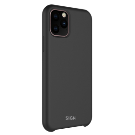 SiGN Liquid Silikon Case Schutzhülle Schutzcover passend für iPhone 11 Pro Max schwarz