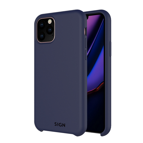SiGN Liquid Silikon Case Schutzhülle Schutzcover passend für iPhone 11 Pro Max blau
