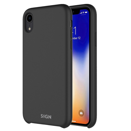 SiGN Liquid Silikon Case Schutzhülle Schutzcover passend für iPhone X/XS schwarz