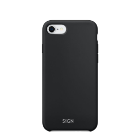 SiGN Liquid Silikon Case Schutzhülle Schutzcover passend für iPhone 7/8/SE 2020 schwarz