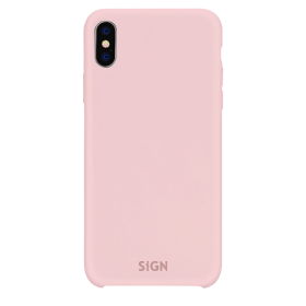 SiGN Liquid Silikon Case Schutzhülle Schutzcover passend für iPhone X/XS pink