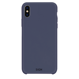 SiGN Liquid Silikon Case Schutzhülle Schutzcover passend für iPhone X/XS blau