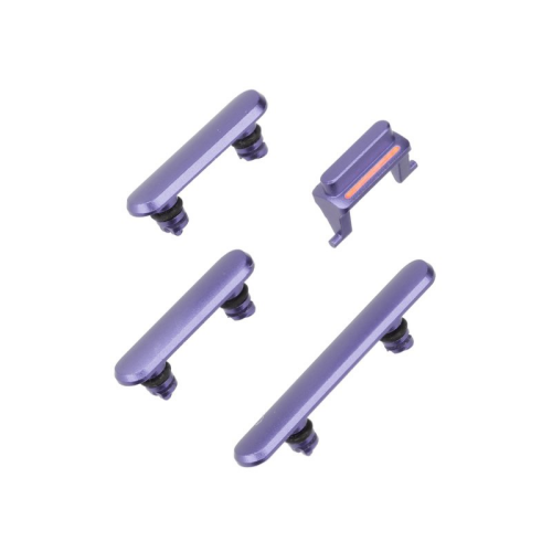 Lautstärke Stumm Power Tasten violett passend für iPhone 11