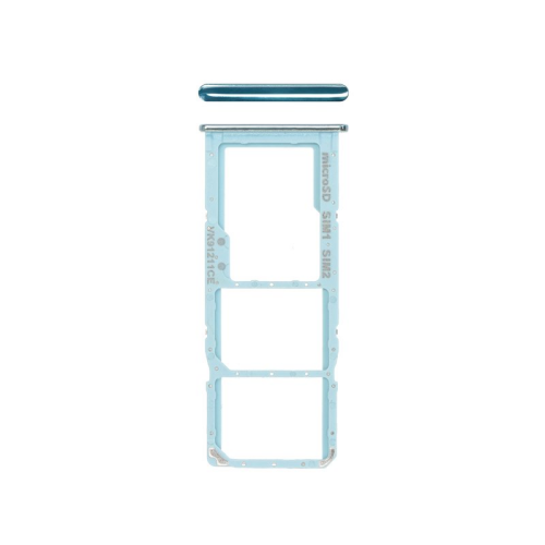 SIM-Karten Halter prism crush blue/blau GH98-45036C für Samsung Galaxy A51 (SM-A515F)