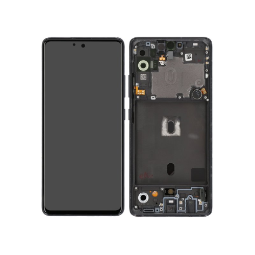 Display Modul mit Rahmen und Toucheinheit prism cube black/schwarz GH82-23100A für Samsung Galaxy A51 5G (SM-A516B)