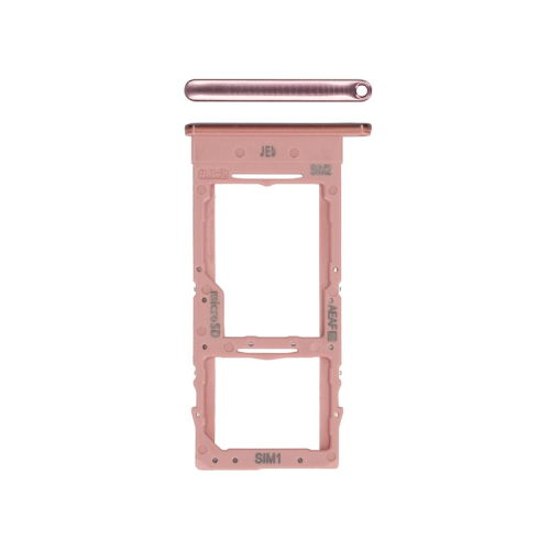 Samsung Galaxy A51 5G SM-A516B Dual SIM Karten Halter prism cube pink GH98-45491C