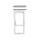 Samsung Galaxy A51 5G SM-A516B Dual SIM Karten Halter prism cube white GH98-45491B