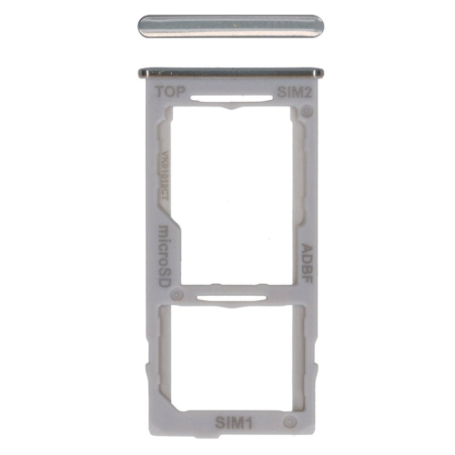 SIM-Karten Halter prism dot white grey/gray/grau GH64-08247B für Samsung Galaxy A42 5G (SM-A426B)