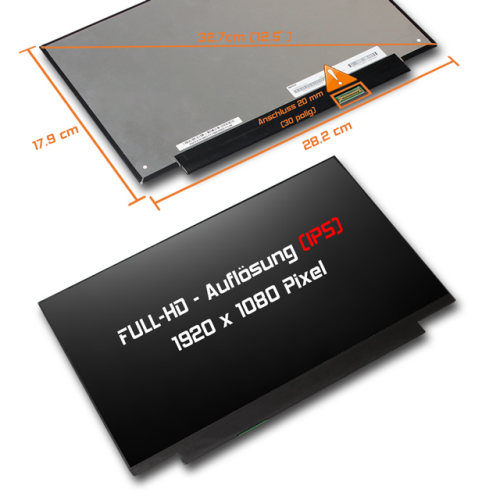 LED Display 12,5" 1920x1080 passend für HP SPS 822216-001