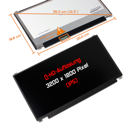 LED Display 13,3" 3200x1800 matt passend für LG Display LP133QD1 (SP)(B3)