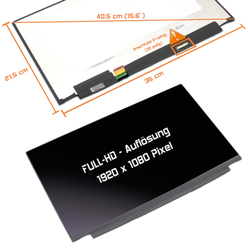 LED Display 15,6" 1920x1080 100%sRGB passend für Samsung Galaxy Book Flex 15-NP950