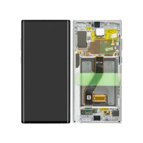 Samsung Galaxy Note 10+ SM-N975F OLED Display Modul Rahmen Touchscreen aura white GH82-20838B