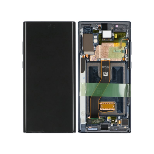 Display Modul mit Rahmen und Toucheinheit aura black/schwarz GH82-20838A für Samsung Galaxy Note 10+ (SM-N975F)