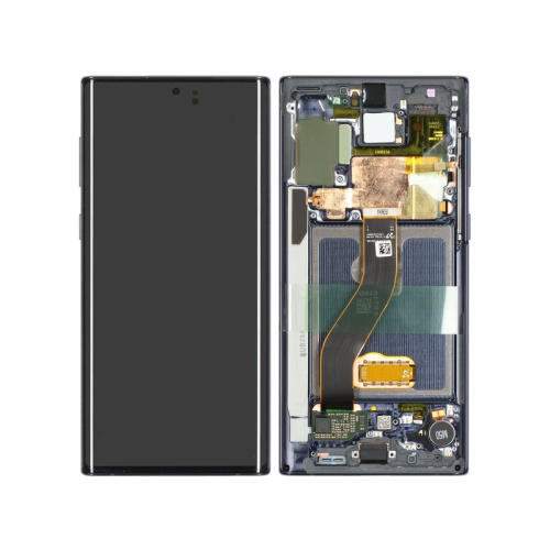Samsung Galaxy Note 10 SM-N970F OLED Display Modul Rahmen Touchscreen aura black GH82-20818A
