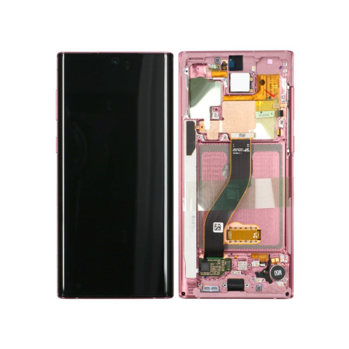 Display Modul mit Rahmen und Toucheinheit aura pink/rosa GH82-20818F für Samsung Galaxy Note 10 SM-N970F