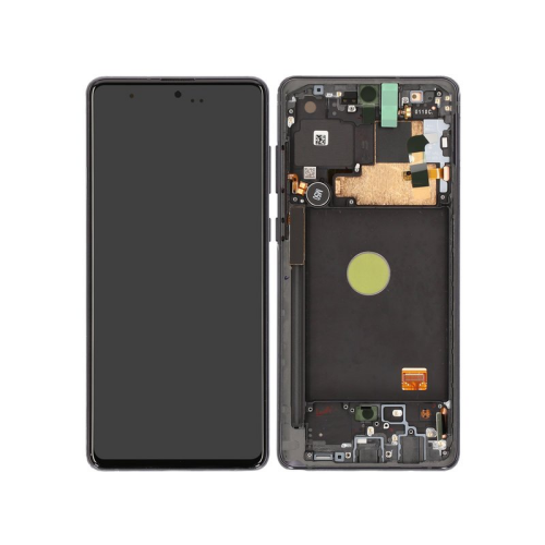 Display Modul mit Rahmen und Toucheinheit aura black/schwarz GH82-22055A für Samsung Galaxy Note 10 Lite SM-N770F
