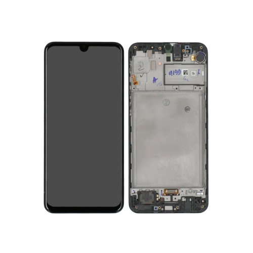 Display Modul mit Rahmen und Toucheinheit space black/schwarz GH82-22405A für Samsung Galaxy M31 (SM-M315F)