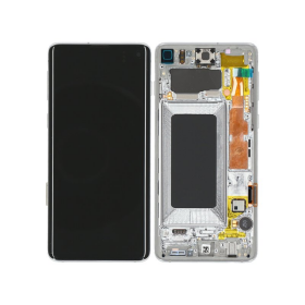 Display Modul mit Rahmen und Toucheinheit silver/silber...