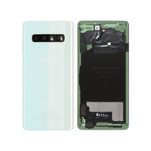 Batteriedeckel Rückseite Akkudeckel prism white/weiß GH82-18381F für Samsung Galaxy S10 SM-G973F