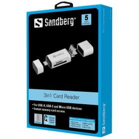 Sandberg Card Reader USB-C USB MicroUSB